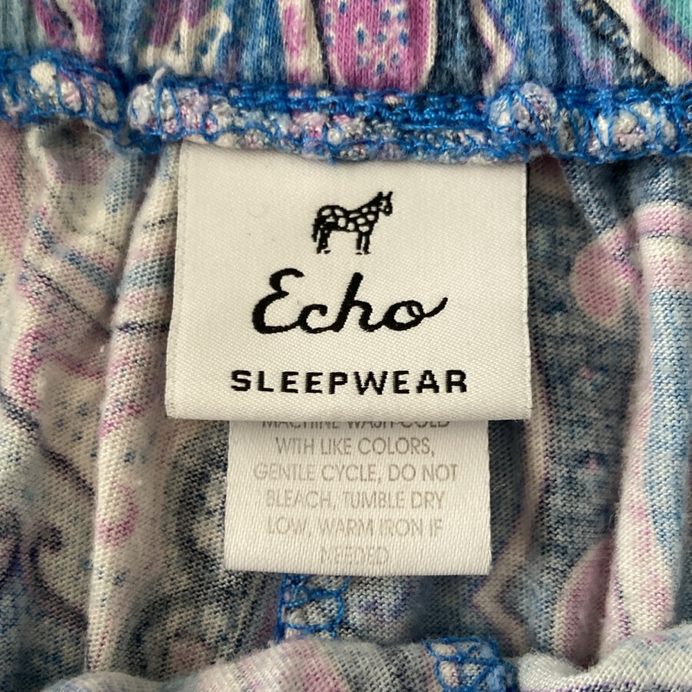 Echo Sleepwear Blue Paisley Summer Set - Picture 11 of 16